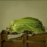 油版雕画作品《三九》欣赏