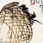 潘天寿写意花鸟《秋蟹图》作品欣赏