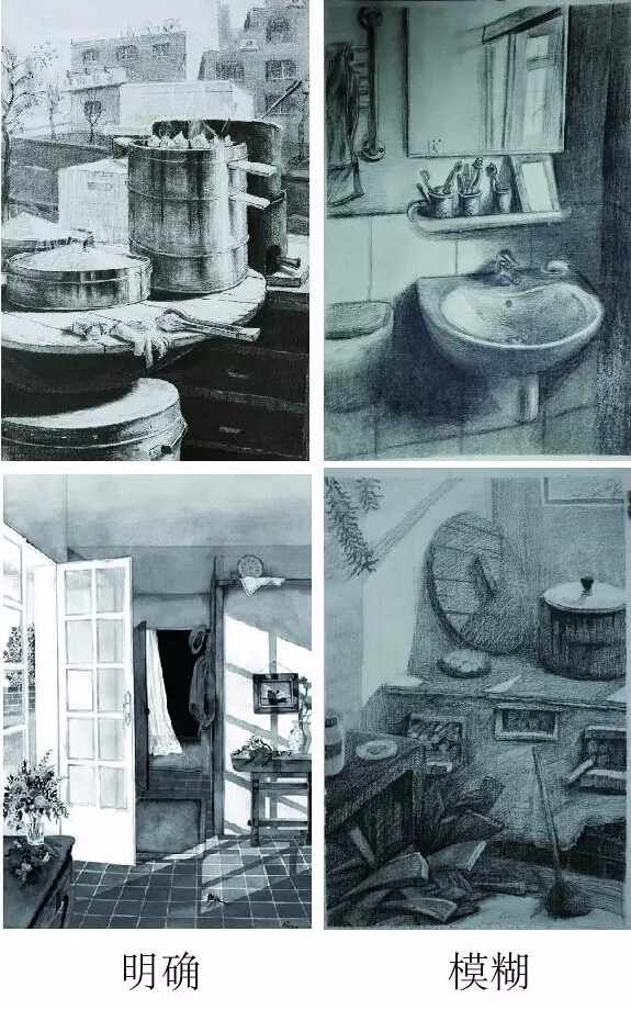 素描黑白灰效果对比图