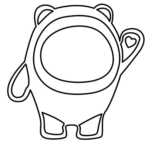 冰墩墩简笔画怎么画 冰墩墩简笔画彩色步骤图