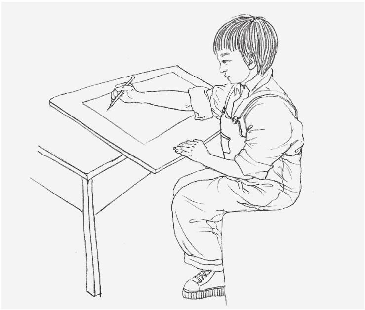素描画画姿势,在桌子上画画姿势 素描画画姿势,在桌子上画画姿势