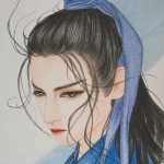 16秒教你如何用彩铅画绘画古风武侠人物？