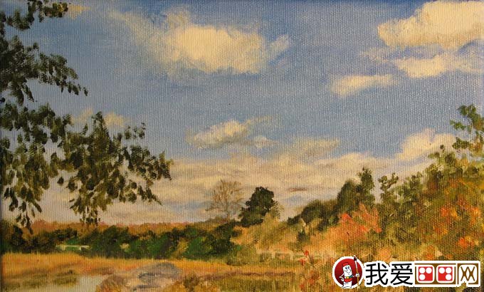 水粉风景写生技法之如何画天空：水粉画中天空的表现方法