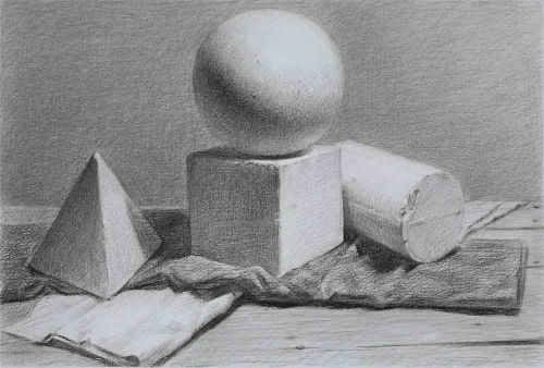 怎么画好素描石膏几何 石膏几何体素描初学者入门教学