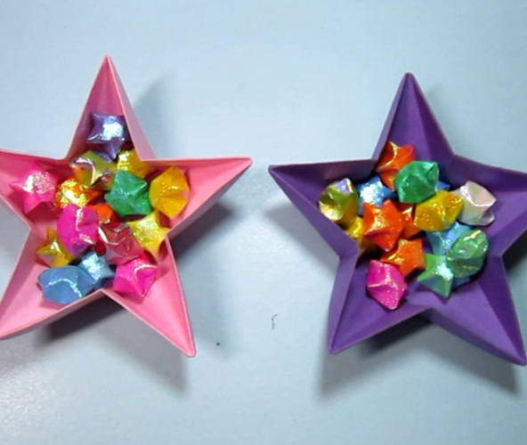 五角星收纳盒怎么折？分享折纸大全5角收纳盒(收纳盒怎么折)