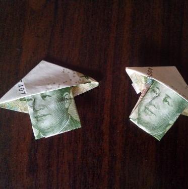 一元钱折什么简单？折纸大全1元钱手工(一元钱做一个戒指简单)