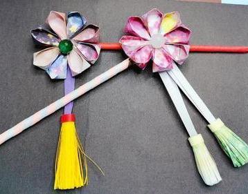 怎么做古装折纸花针发簪 详解折纸花簪(河花怎么折纸)