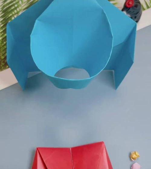 折纸玩具灌篮教程 做好玩的篮球投射折纸玩具(折纸玩具 魔术)