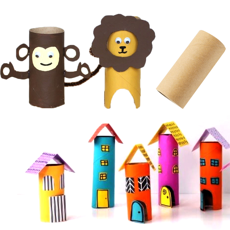 卷纸筒手工制作超人卷纸筒，卷纸筒还可以做哪些物品(卷纸筒手工制作小动物)