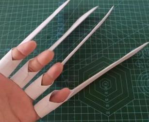 金刚狼爪子怎么折？教你做超帅气的金刚狼爪子折纸(可伸缩的机械手爪)