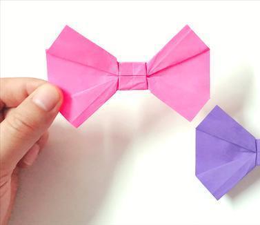 蝴蝶结折纸怎么做？一分钟教你做漂亮可爱的折纸蝴蝶结(蝴蝶结折纸做法大全简单)