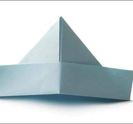 叠帽子的折纸怎么做呢？如何用纸折帽子？(叠官帽子的折纸教程)