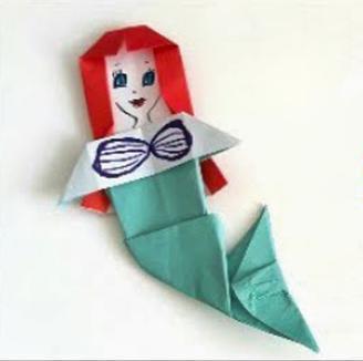 折纸美人鱼怎么做？分享简单的制作方法(折纸美人鱼视频教程)