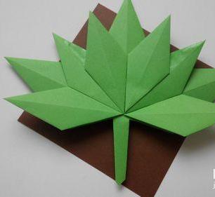 怎么折纸立体树叶？分享简单的树叶折纸的折法图解(立体人怎么折纸)