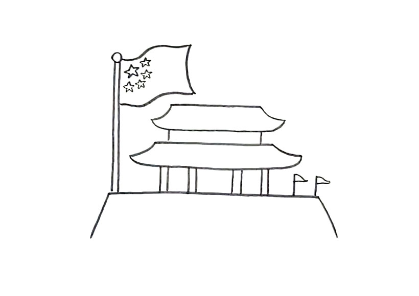 一步步教你画好看的天安门