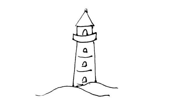 一看就会的灯塔简笔画