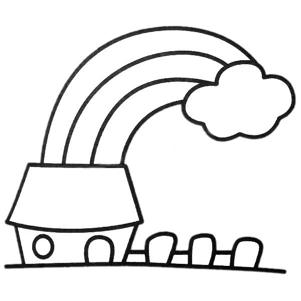 彩虹屋儿童简笔画