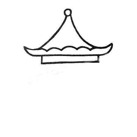 一步步教你画亭子简笔画 一步步教你画亭子简笔画