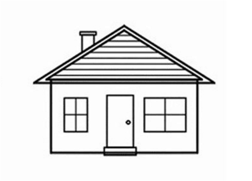 漂亮小房子简笔画 漂亮小房子简笔画