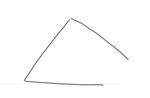 埃及金字塔简笔画详细画法