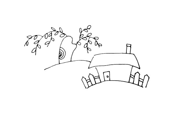 小房子儿童简笔画