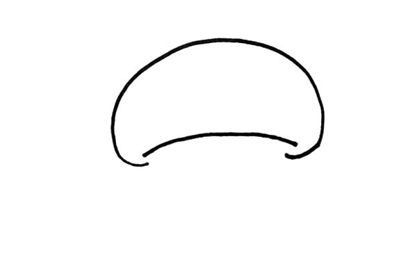 超简单蘑菇房子简笔画