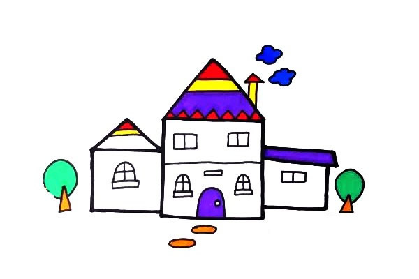 别墅怎么画最简单