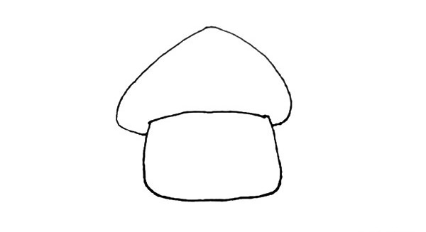 一步一步教你画蘑菇屋