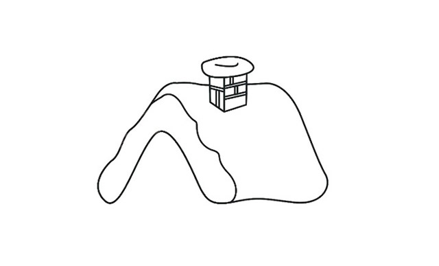 漂亮的雪屋简笔画