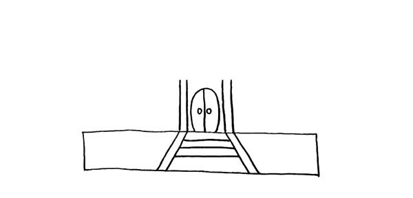 寺庙简笔画详细步骤