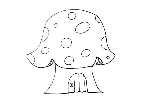 蘑菇房怎么画简单又漂亮