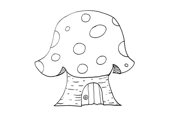 蘑菇房怎么画简单又漂亮