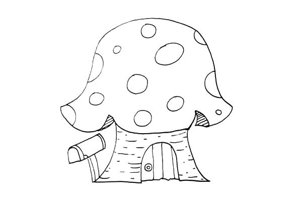 蘑菇房怎么画简单又漂亮