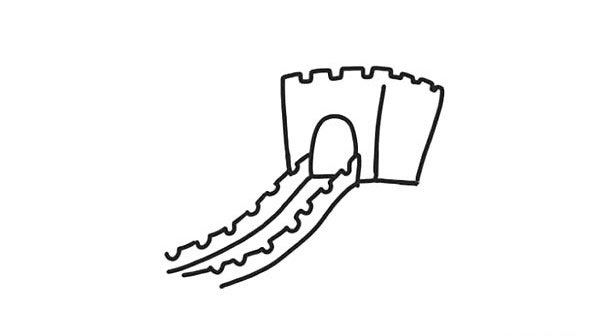 万里长城儿童简笔画
