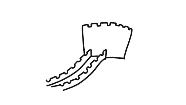 万里长城儿童简笔画