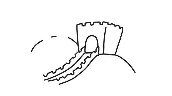 万里长城儿童简笔画