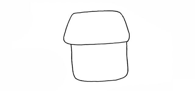 漂亮的小房子简笔画步骤