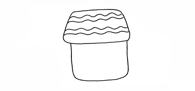 漂亮的小房子简笔画步骤