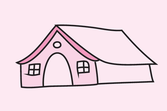 房子简笔画图片大全