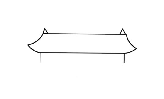 喜庆的天安门城楼简笔画