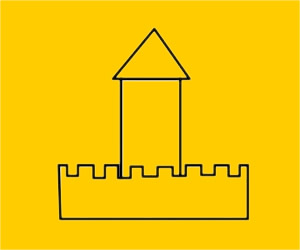 几步就会的城堡简笔画