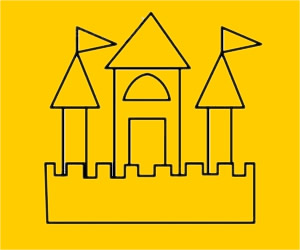 几步就会的城堡简笔画