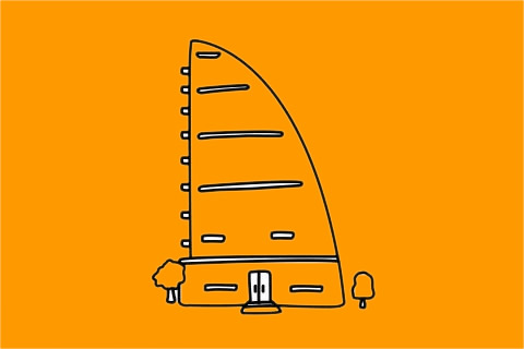 几幅关于高楼大厦的简笔画