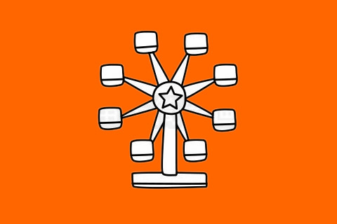 摩天轮怎么画最简单