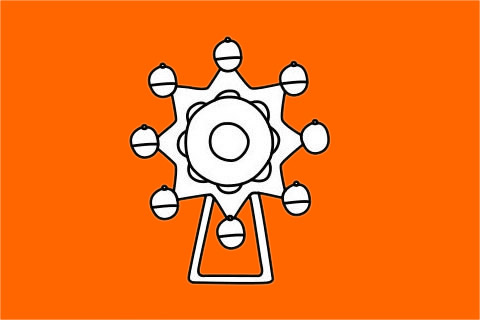 分享几幅摩天轮的简笔画