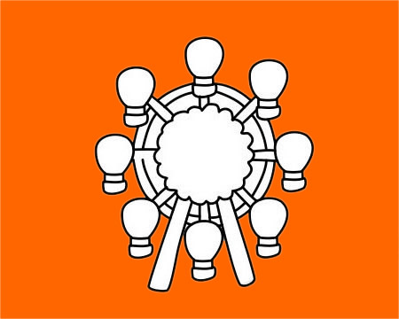 分享几幅摩天轮的简笔画