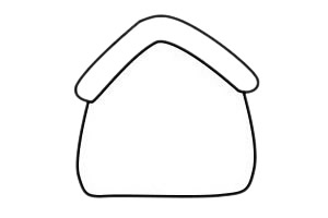 小木屋儿童简笔画步骤