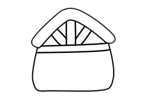 小木屋儿童简笔画步骤