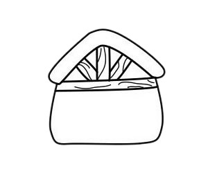 小木屋儿童简笔画步骤