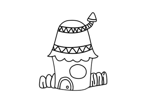 分享几款小木屋简笔画